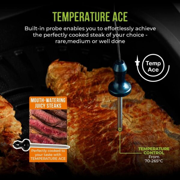 Tower Vortx 5 in 1 Air Fryer and Grill with Crisper 5.6L 1700W Black - Image 3