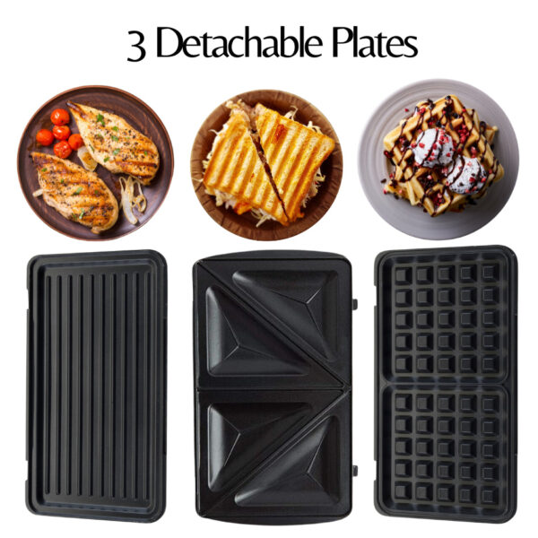 Domestic King 3 IN 1 Snack Maker - DK18117 - Image 2