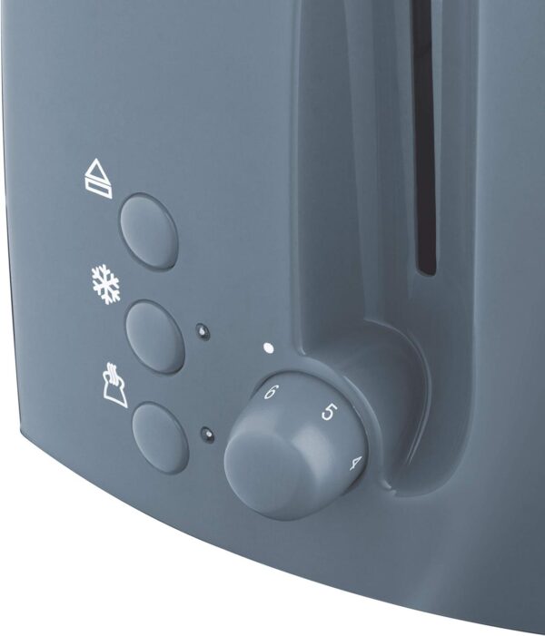 Russell Hobbs Textures 2-Slice Toaster 850 W, Grey 21644 - Image 2