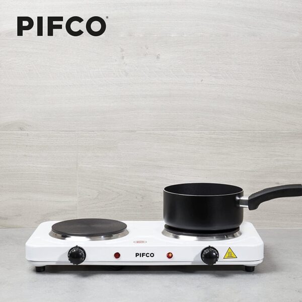 Pifco Double Hob Electric Hot Plate 2000W - Image 2
