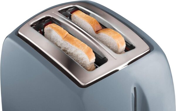 Russell Hobbs Textures 2-Slice Toaster 850 W, Grey 21644 - Image 3