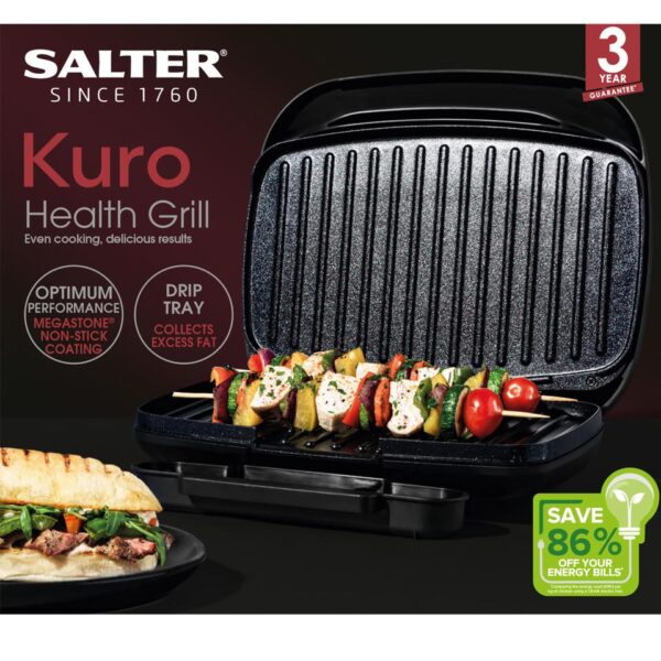 Salter Kuro Non-Stick Health Grill - Image 4