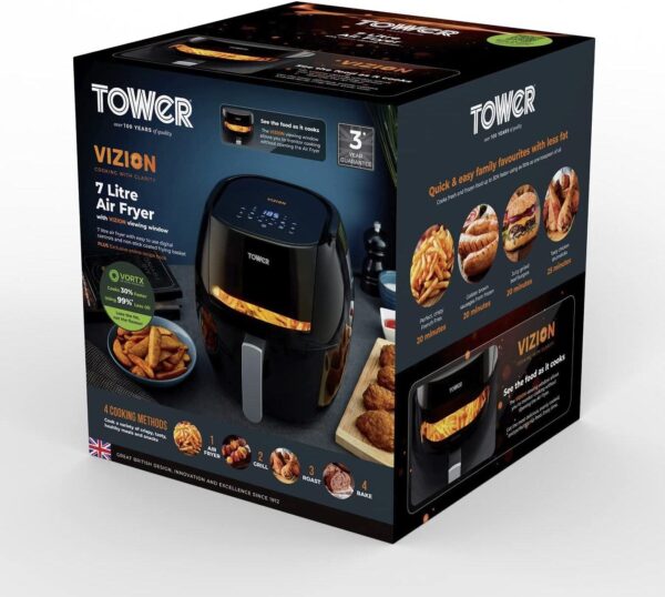 Tower Vortx Vizion Digital Air Fryer 7L with Rapid Air Circulation - Image 9