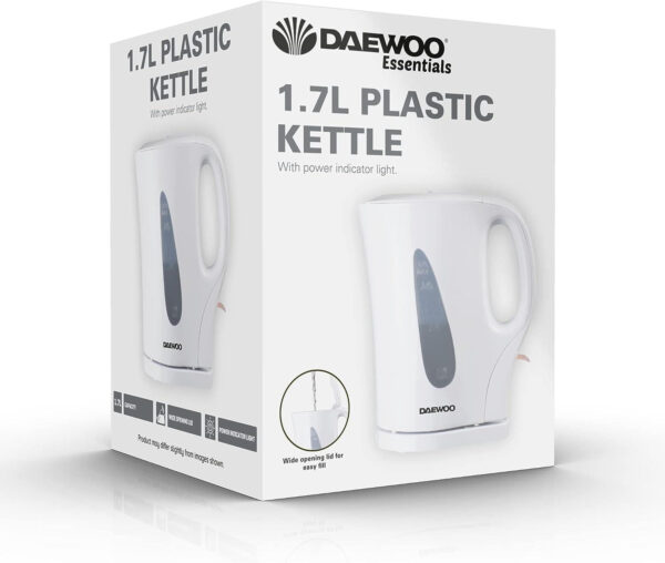 Daewoo Cordless Kettle 1.7Litre - White - Image 3