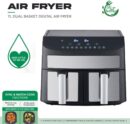 Domestic King 2400W Air Fryer – 7L Dual Basket (DK18094) – Crispy, Oil-Free Cooking