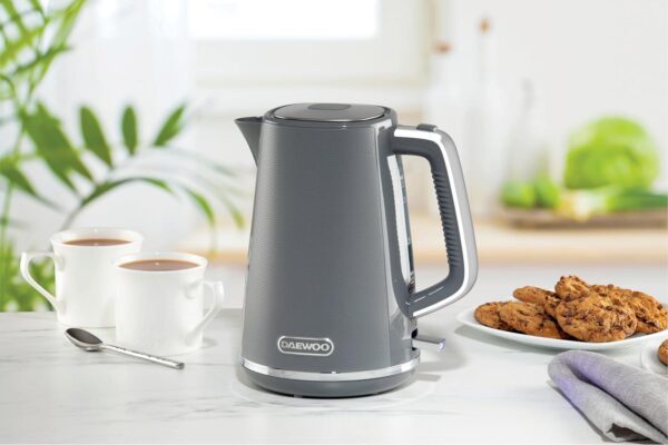 Daewoo Stirling 1.7L Jug Kettle 3000w Grey SDA2631 - Image 2