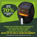 Tower Vortx Vizion Digital Air Fryer 7L with Rapid Air Circulation