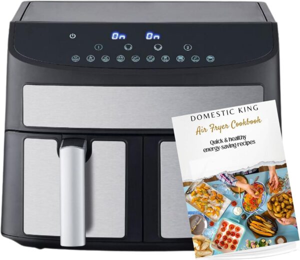 Domestic King 2400W Air Fryer – 7L Dual Basket (DK18094) – Crispy, Oil-Free Cooking