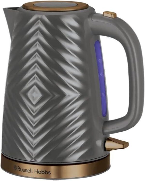 Russell Hobbs Groove Grey Cordless 1.7L 3000W Kettle