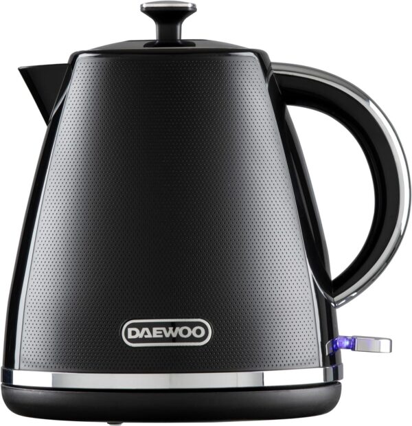 Daewoo Stirling 1.7L Pyramid Electric Kettle 3000w Black SDA2624